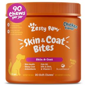 Zesty Paws Omega 3 Fish Oil Chews for Dogs