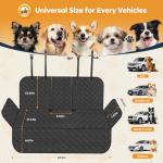 Eamefia Waterproof Dog Car Seat Cover, Universal Fit
