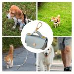 Leather Poop Bag Holder Dispenser for Leashes