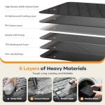 Eamefia Waterproof Dog Car Seat Cover - Black