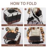 Portable Dog Crate for Medium Dogs - Brown