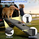 Folding Dog Ramp for Cars and SUVs 63"x17