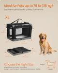 Feandrea Portable Collapsible Dog Crate for Travel