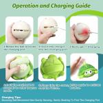 GUKCO Interactive Plush Dog Toy with Bouncing Ball