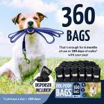 Dog Poop Bags with Holder - 360 Count
