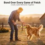 Dog Ball Launcher with 2 Tennis Balls