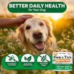 Natural Flea and Tick Chews for Dogs - 170 Count