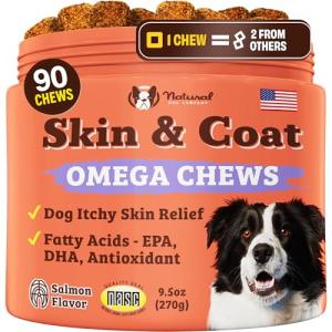 Natural Dog Skin & Coat Supplement with Omega 3