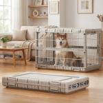 ZOMISIA Collapsible Heavy Duty Dog Crate 36