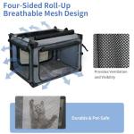 Collapsible Soft-Sided Dog Crate for Travel