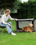 Collapsible Travel Dog Crate for Medium to Large Dogs
