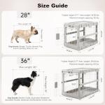 ZOMISIA Collapsible Heavy Duty Dog Crate 36