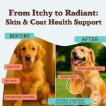 Natural Dog Skin & Coat Supplement with Omega 3