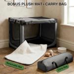 Collapsible Travel Dog Crate for Medium to Large Dogs