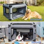 Collapsible Soft-Sided Dog Crate for Travel