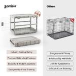 ZOMISIA Collapsible Heavy Duty Dog Crate 36