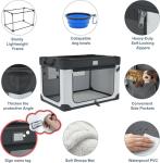 Portable 36 Inch Collapsible Dog Crate for Travel