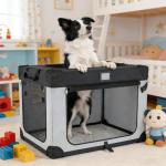 Portable 36 Inch Collapsible Dog Crate for Travel