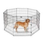 Foldable Metal Dog Playpen with 8 Panels