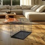 Medium 36 Inch Portable Dog Crate with Lock