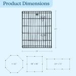 Foldable Metal Dog Playpen with 8 Panels