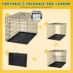 Medium 36 Inch Portable Dog Crate with Lock