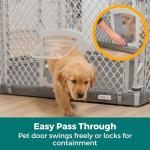 MyPet Freestanding 6-Panel Light Gray Pet Pen
