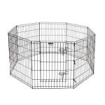 Foldable Metal Dog Playpen with 8 Panels