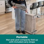 MyPet Freestanding 6-Panel Light Gray Pet Pen