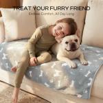 Cute Fluffy Fleece Dog Blanket - Small Size