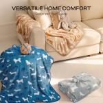 Cute Fluffy Fleece Dog Blanket - Small Size