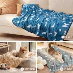 Cute Fluffy Fleece Dog Blanket - Small Size