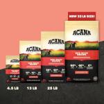 ACANA Grain Free Red Meat Dog Food 25lb