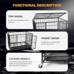 Heavy Duty Escape-Proof Dog Crate for Large Dogs