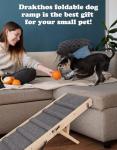 Foldable Dog Ramp with 4 Adjustable Heights