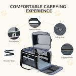 Expandable Pet Carrier for Small Dogs and Cats