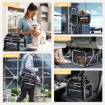 Expandable Pet Carrier for Small Dogs and Cats
