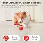 Touch Activated Squeaky Ball Toy for Dogs