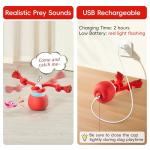 Touch Activated Squeaky Ball Toy for Dogs