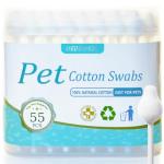 Pet Cotton Swabs for Dogs and Cats - 55 Count