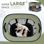 Foldable Indoor Outdoor Dog Cat Playpen - Green