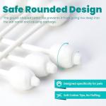 Pet Cotton Swabs for Dogs and Cats - 55 Count