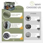 Foldable Indoor Outdoor Dog Cat Playpen - Green