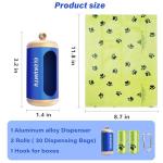 Aluminum Dog Poop Bag Dispenser with Clip