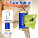 Aluminum Dog Poop Bag Dispenser with Clip