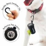 Dog Poop Bag Holder with Leash Clip, Black