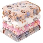 Soft Washable Pet Blankets - 4 Pack