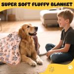 Soft Washable Pet Blankets - 4 Pack