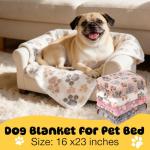 Soft Washable Pet Blankets - 4 Pack