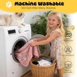 Soft Washable Pet Blankets - 4 Pack